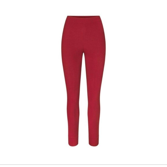 NWT SKIMS COTTON RIB LEGGING BRICK NWT